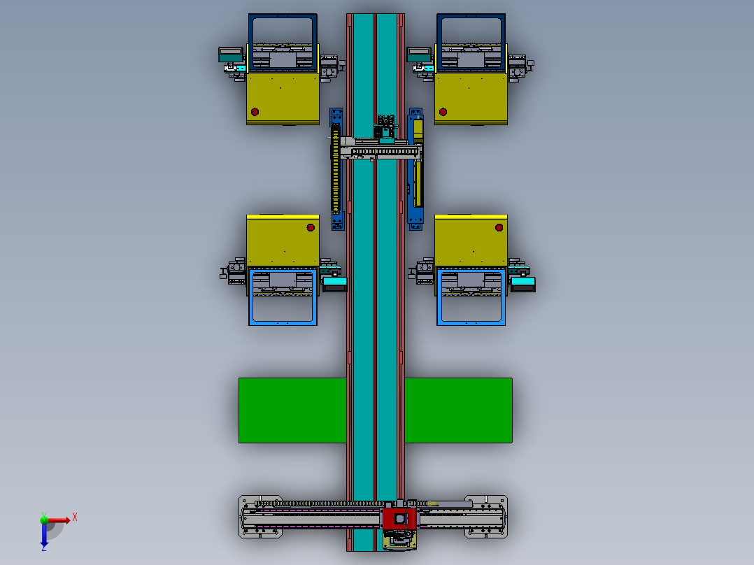 国产LED灯珠自动加工生产线设计sw17可编辑俯视图