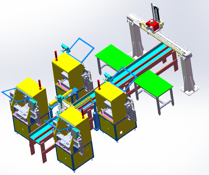 国产LED灯珠自动加工生产线设计sw17可编辑