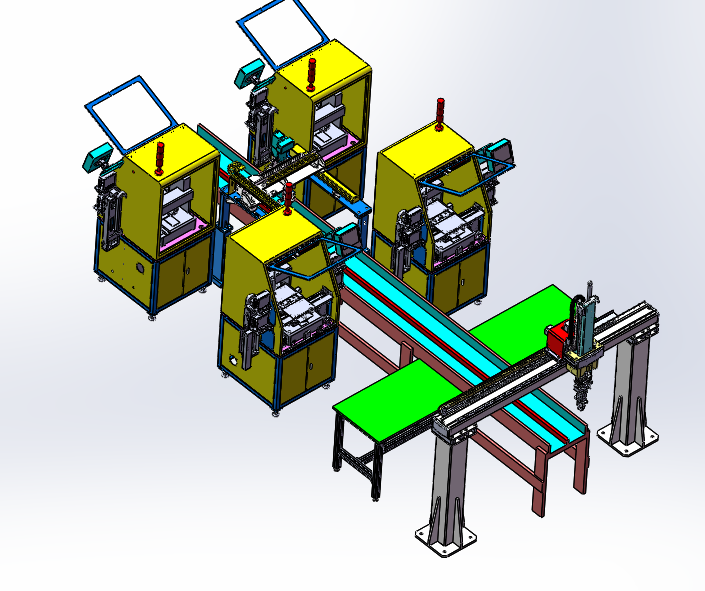 国产LED灯珠自动加工生产线设计sw17可编辑