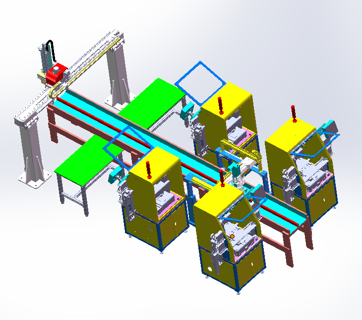 国产LED灯珠自动加工生产线设计sw17可编辑