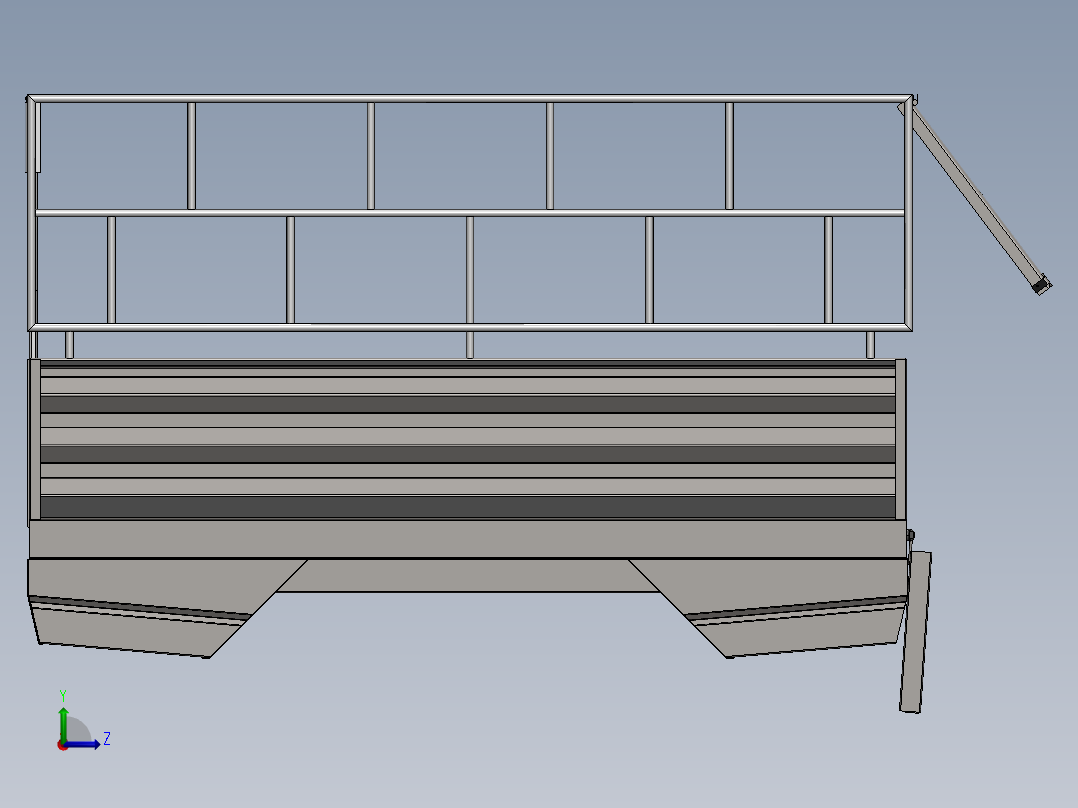 solidworks 货架3D模型左视图
