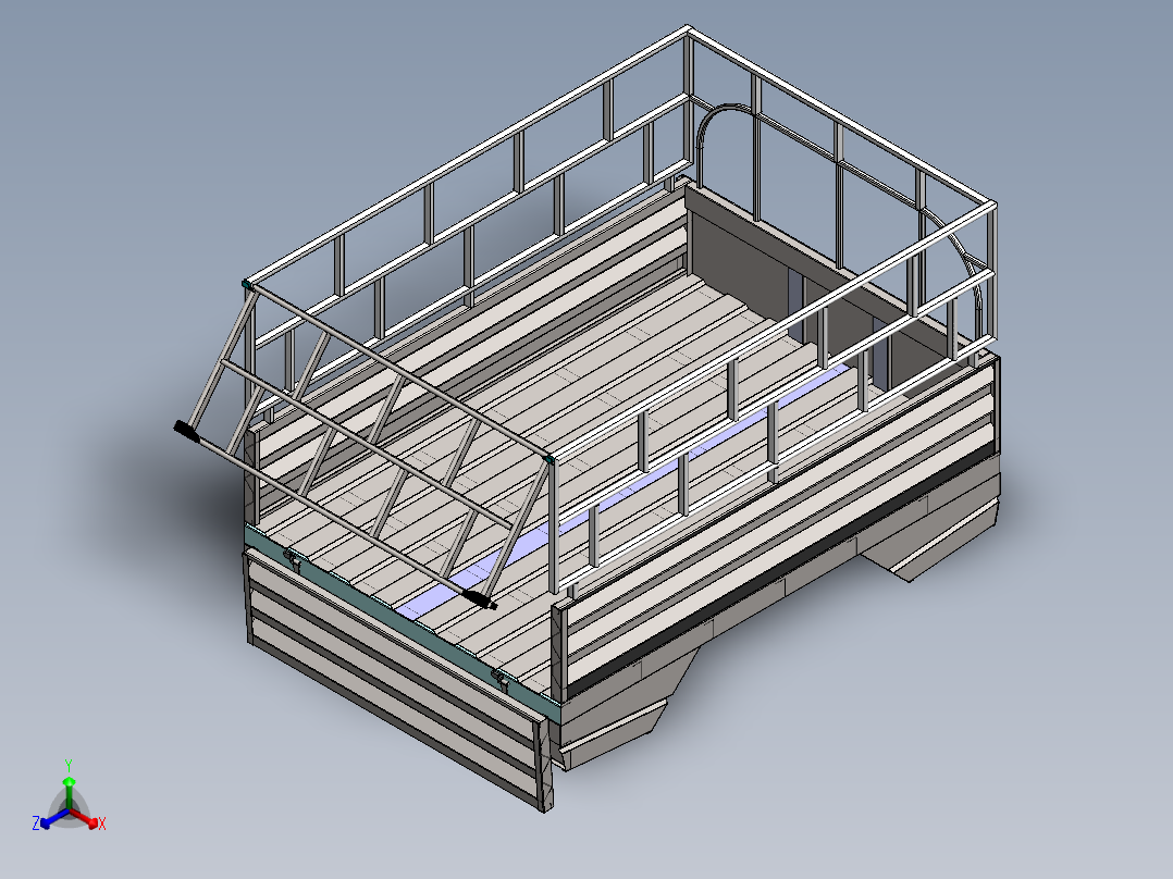 solidworks 货架3D模型正等轴测图