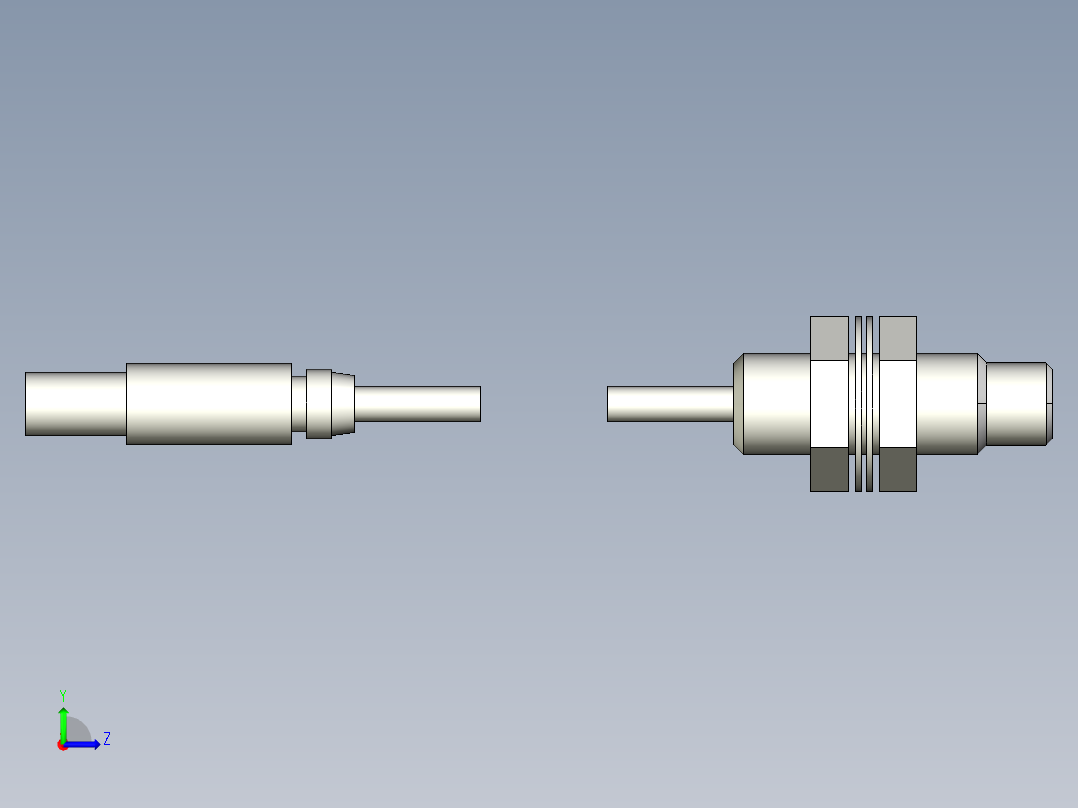 基恩士EX-008_kc图纸模型左视图