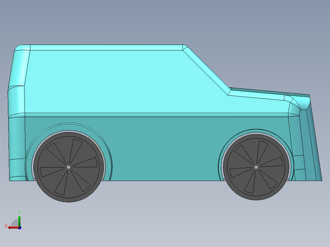 sw汽车模型后视图
