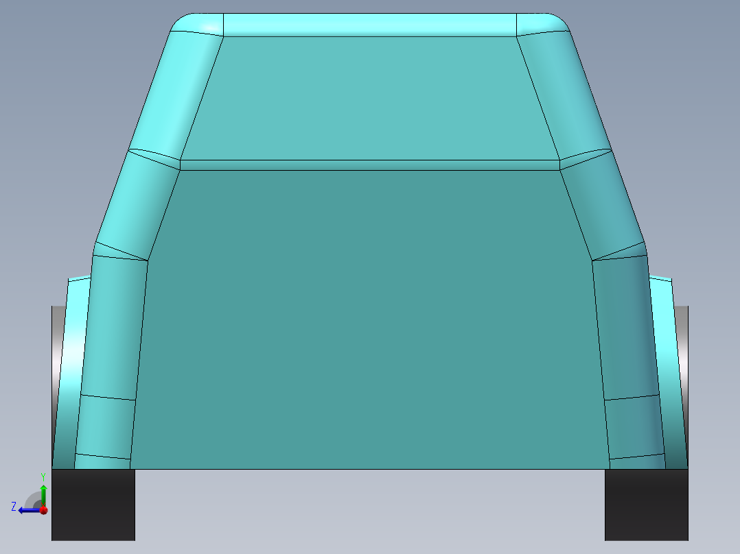 sw汽车模型右视图