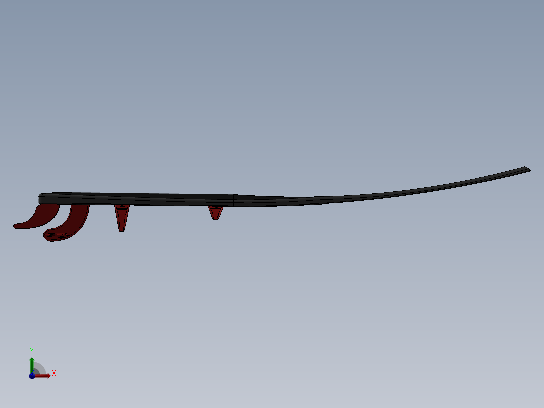 冲浪板12前视图