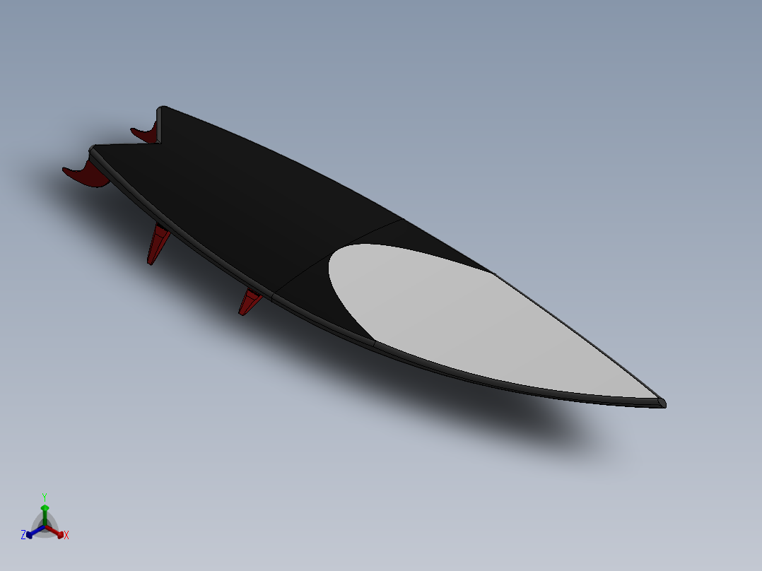 冲浪板12正等轴测图