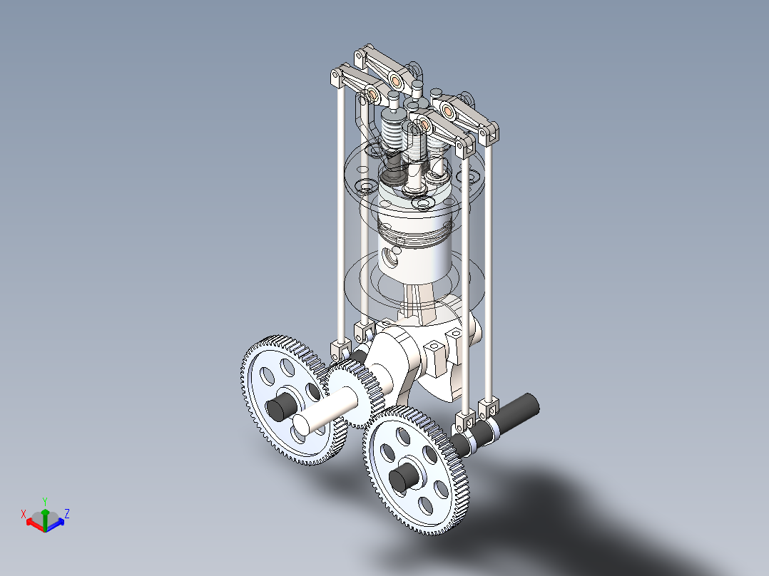 单汽缸<span style='color: red'>发动机</span>