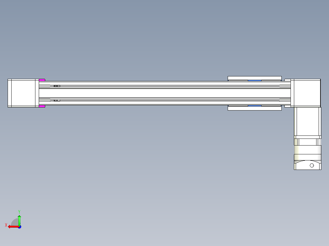 威洛博LB.GB同步带传动--欧规系列GB8-L192-S600-BL-P75-K后视图