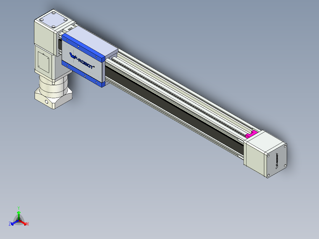 威洛博LB.GB同步带传动--欧规系列GB8-L192-S600-BL-P75-K正等轴测图