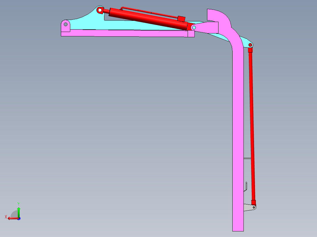 环卫用挂桶机构=355986=80后视图