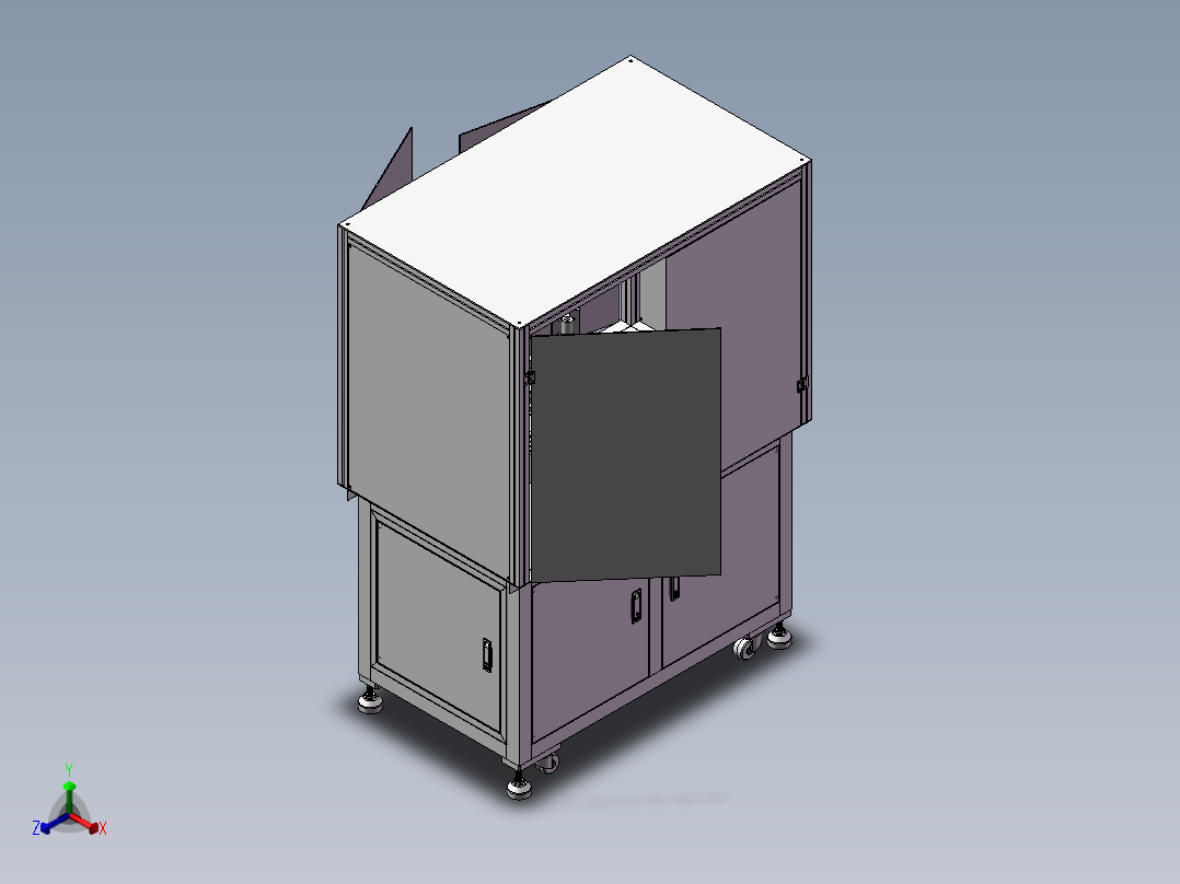 转盘式自动锁螺丝机正等轴测图