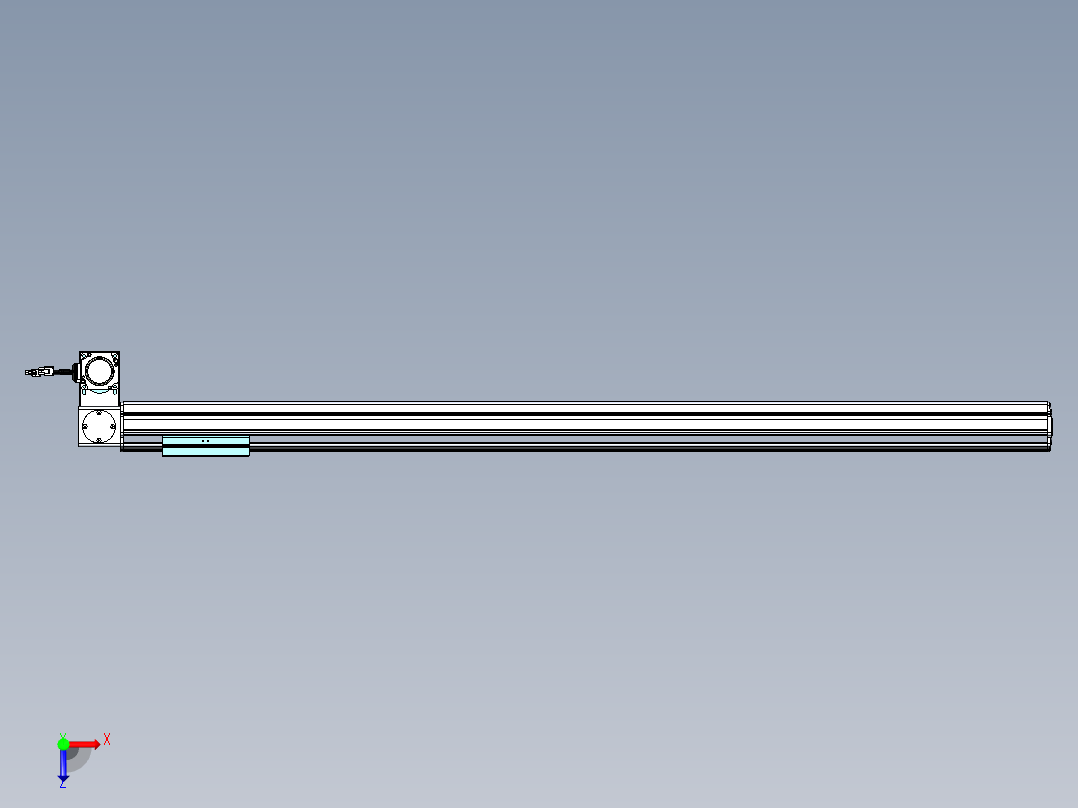 威洛博VBF同步带传动一般环境VBF14-L45-S1200-BLD-ZP40-C3俯视图