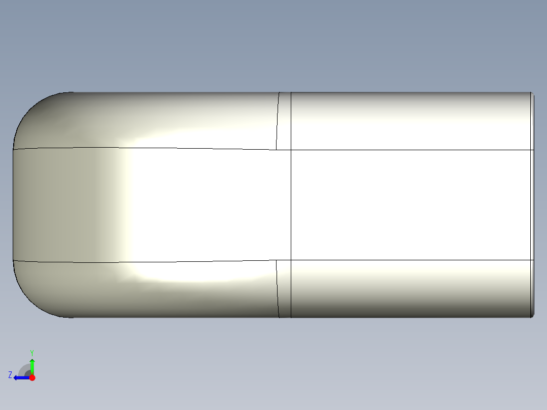 取手(不銹鋼)EF(B)-3D多系列多零件图纸模型右视图