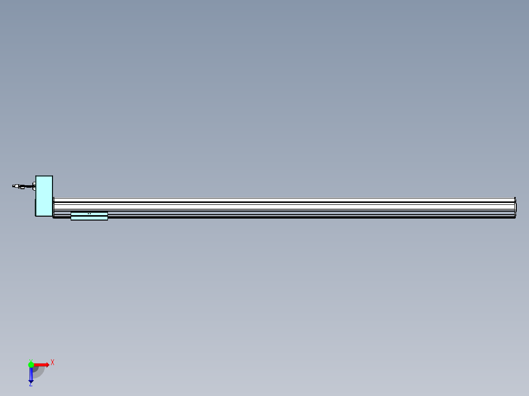 威洛博VBF同步带传动一般环境VBF14-L45-S1450-BRD-ZP40-C3俯视图