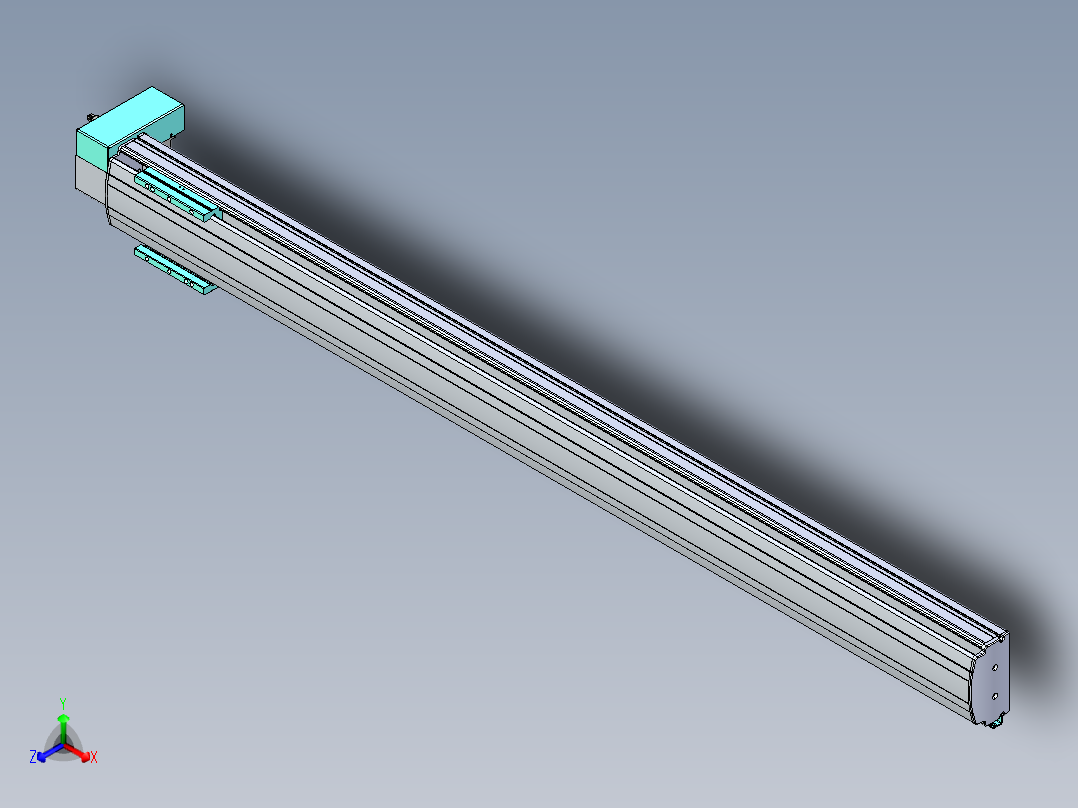 威洛博VBF同步带传动一般环境VBF14-L45-S1450-BRD-ZP40-C3正等轴测图