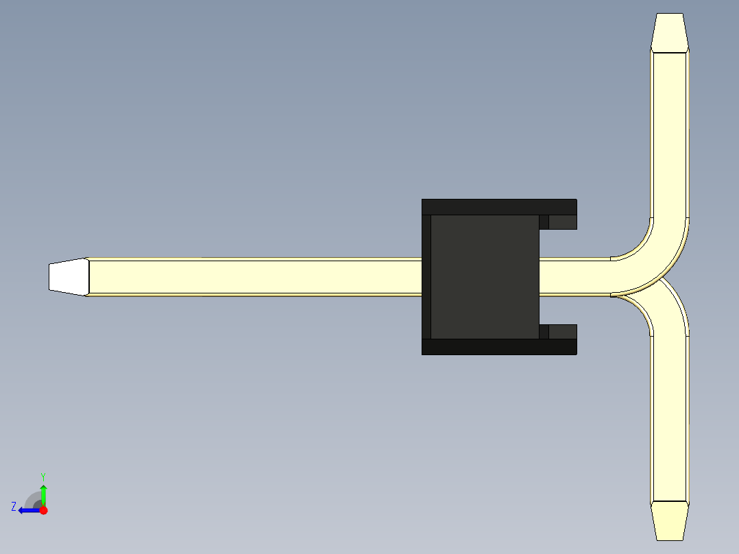 彩色公排针 100mil 2.54mm 系列-DS1022_black_39p_100mil_Type_SMT_R1_rev1.0右视图