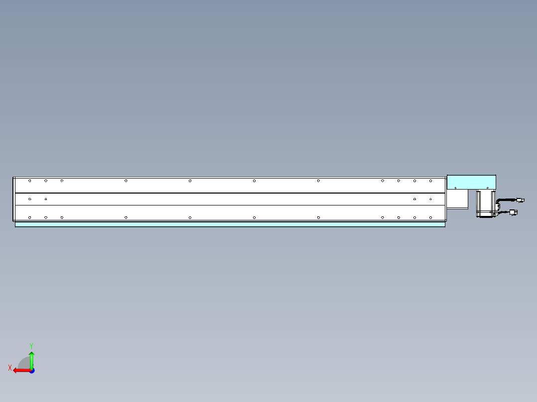 威洛博VBC同步带传动一无尘环境VBC14-L45-S1050-BR-ZP40-C3后视图