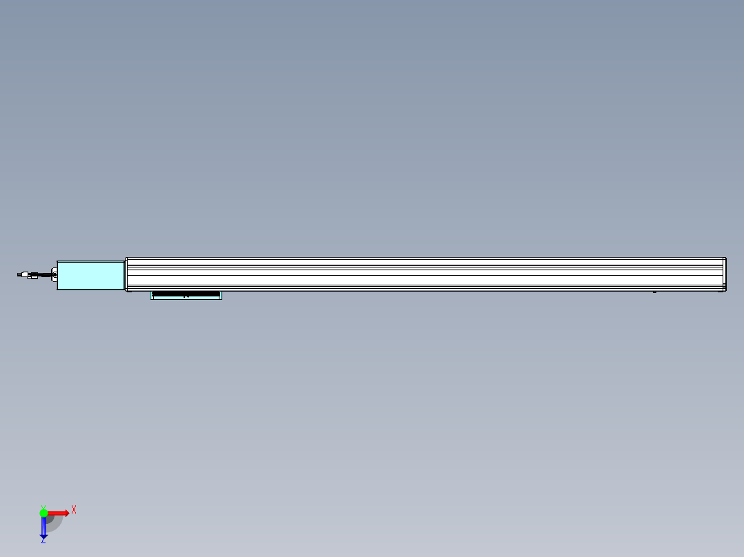 威洛博VBC同步带传动一无尘环境VBC14-L45-S1050-BR-ZP40-C3俯视图