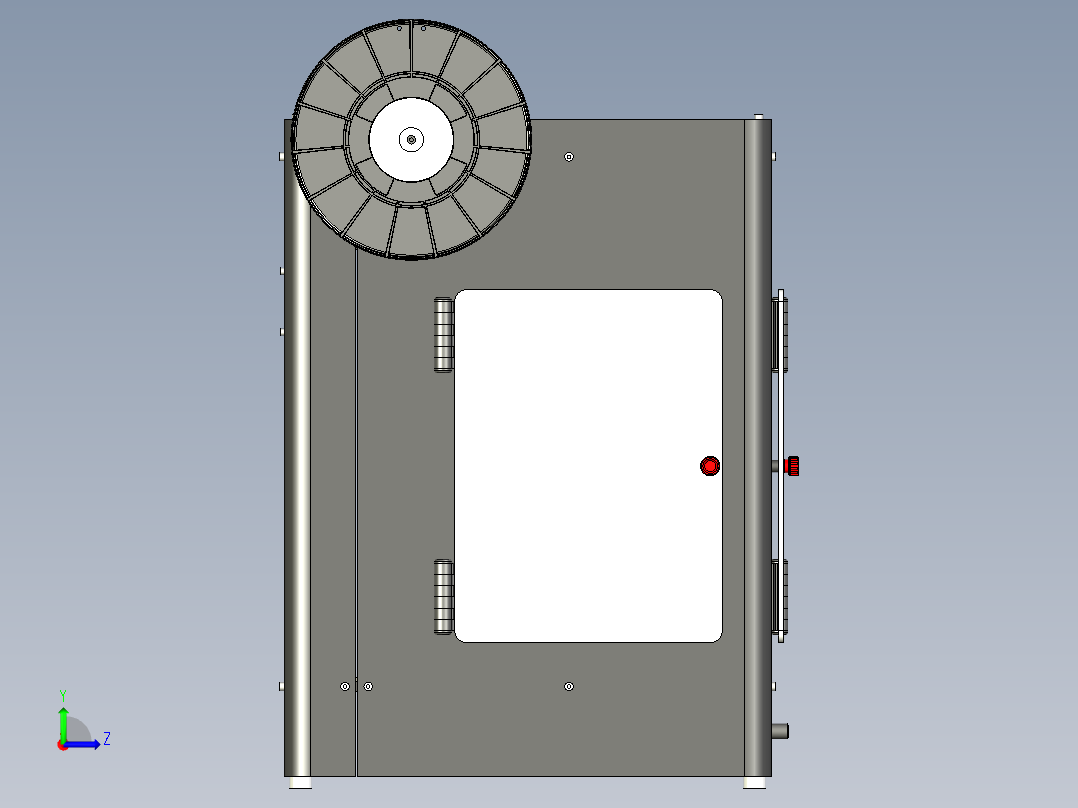 3D打印机200x200x200stp格式左视图