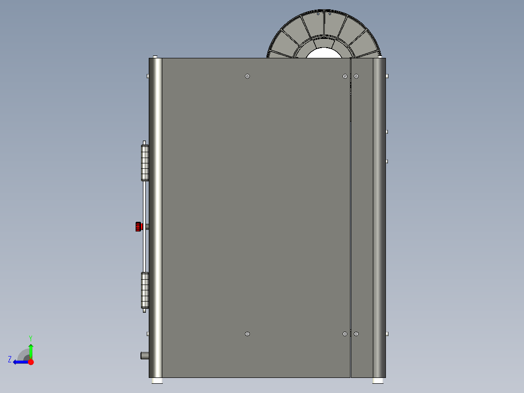 3D打印机200x200x200stp格式右视图