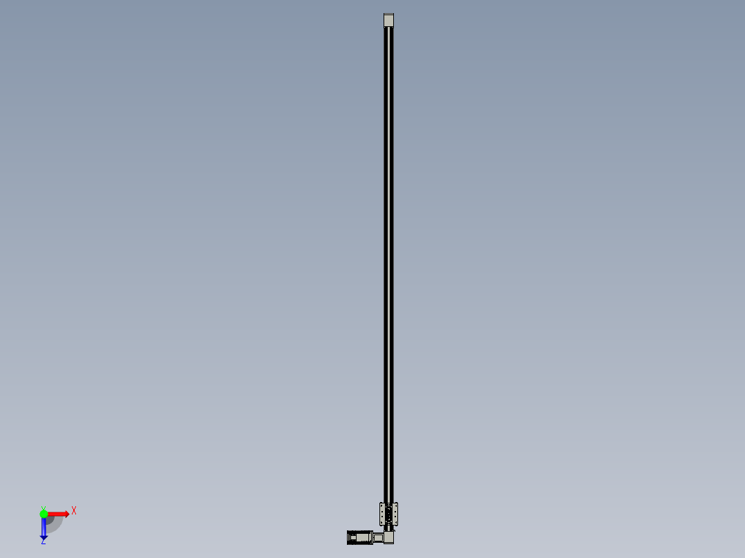 威洛博直线电机模组EB4-L80-S1900-R-57-MS3俯视图