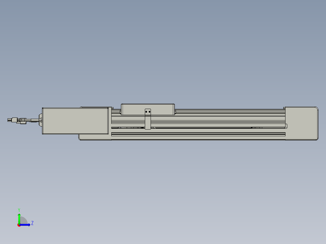 威洛博直线电机模组EB6-L70-S250-BL-P40-MS3左视图