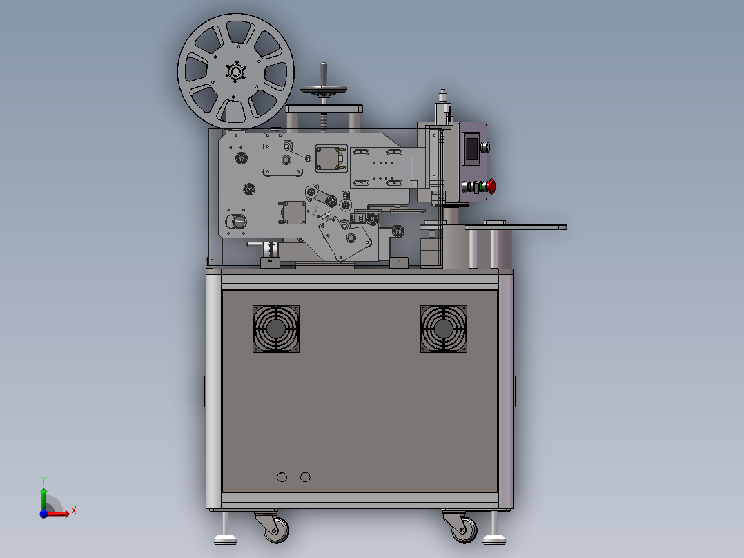 高速转盘式贴标机前视图