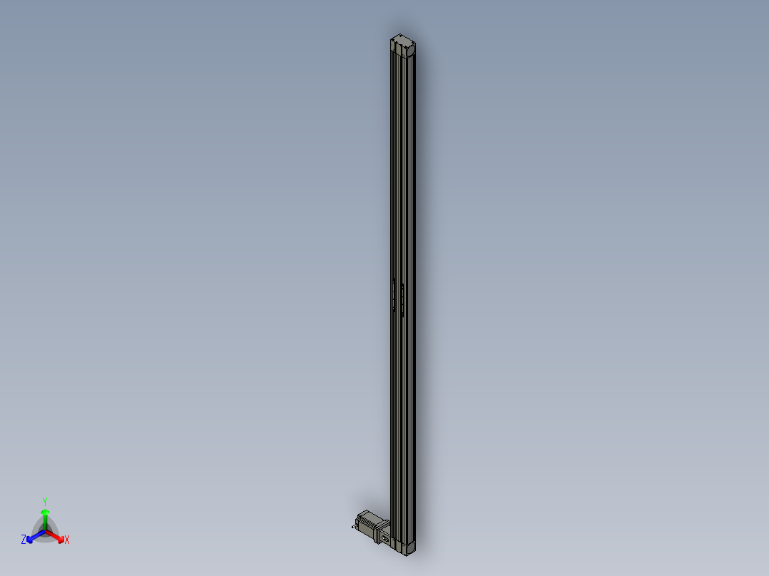 模组FBL100E2500-R正等轴测图