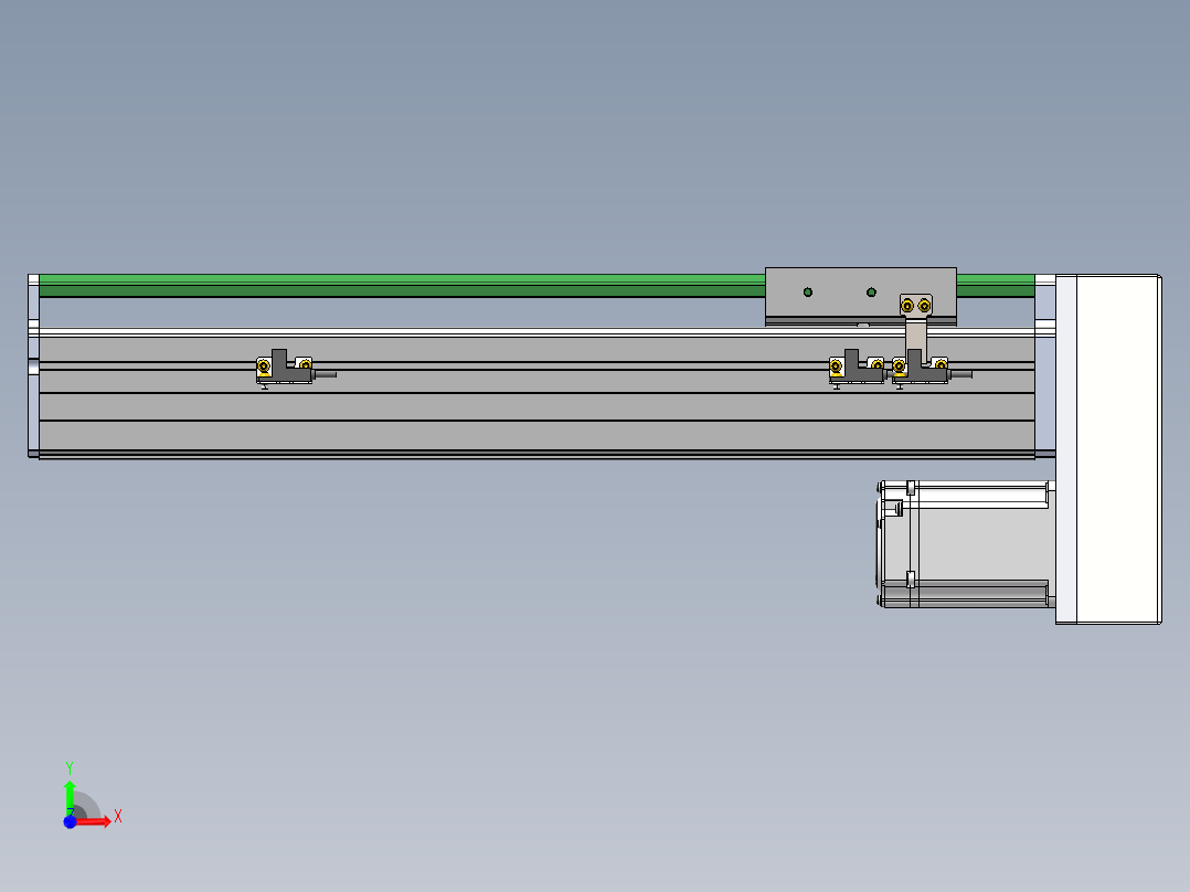 MTH丝杆半封闭模组MT100BS-BM-400W前视图