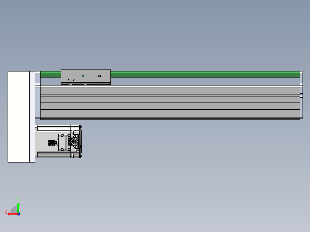 MTH丝杆半封闭模组MT100BS-BM-400W后视图