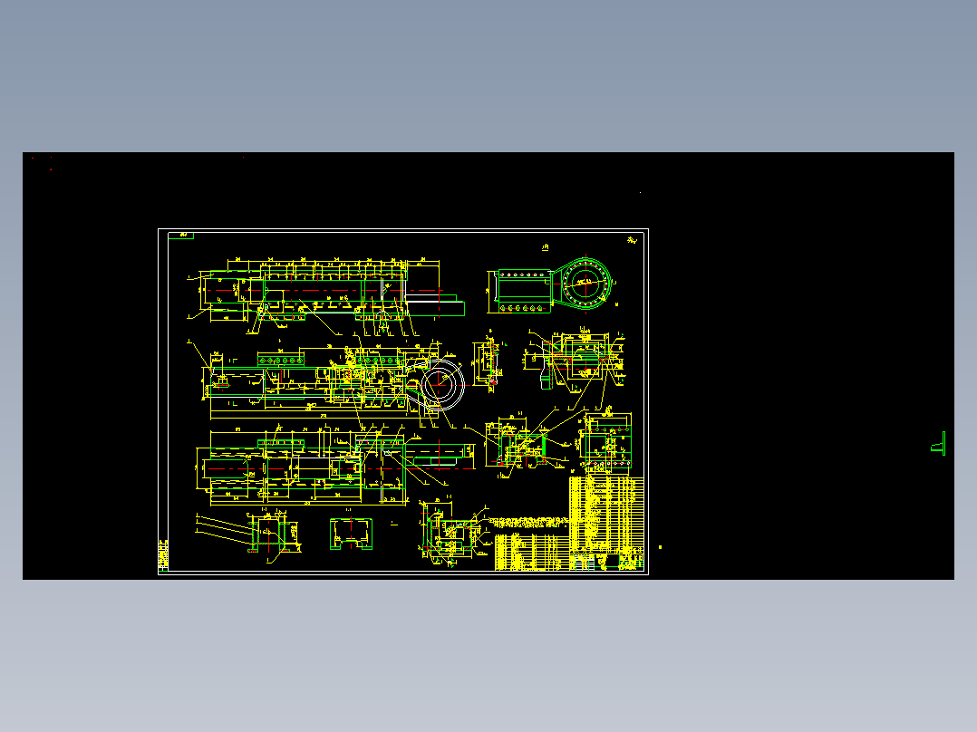 XO1-EBZ160掘进机行走部分CAD（履带）毕业设计图纸CAD199764