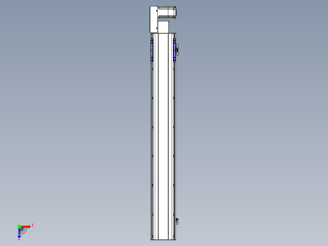 同步带滑台-半封闭B17H-L50-S1150-L-P75-D3俯视图