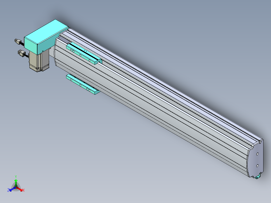 威洛博VBF同步带传动一般环境VBF14-L45-S650-BRU-ZP40-C3正等轴测图