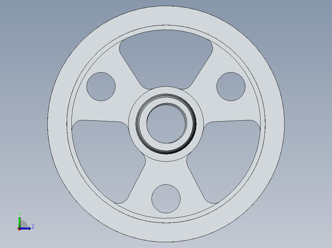 皮带驱动轴左视图
