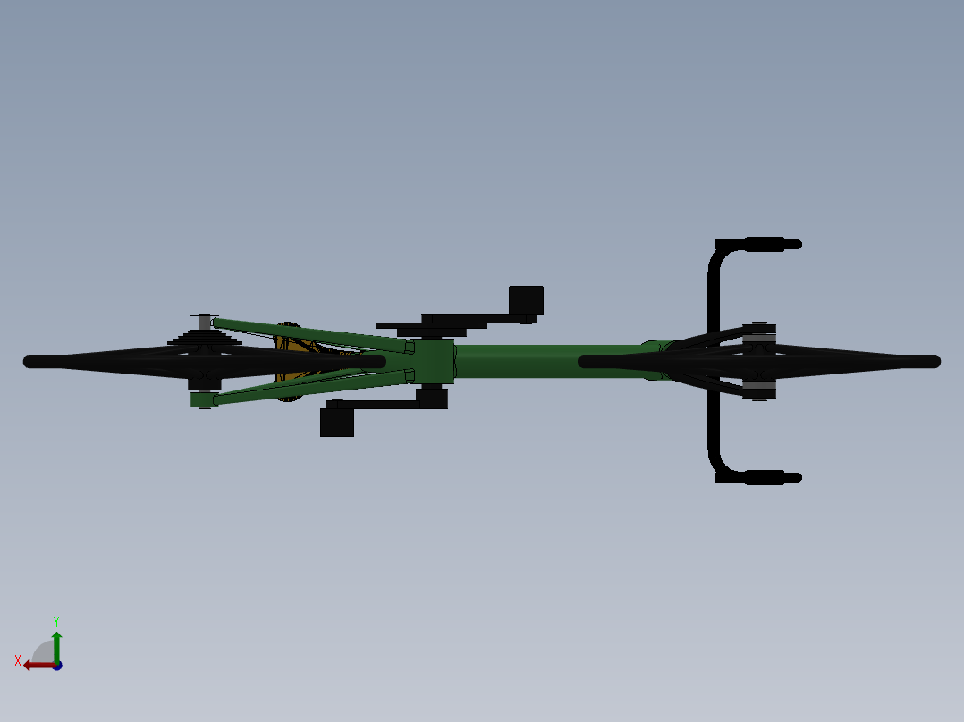 88---山地越野自行车sw2010三维图纸模型设计图纸后视图