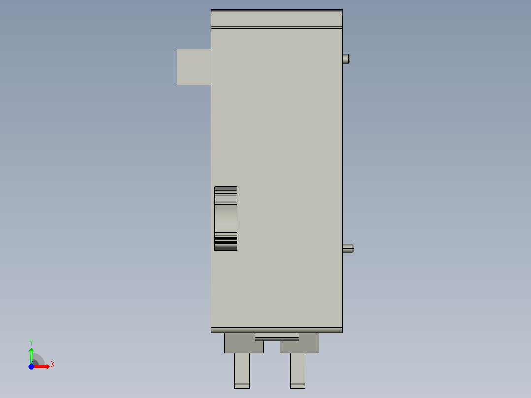 基恩士KV-H40S_kc图纸模型前视图