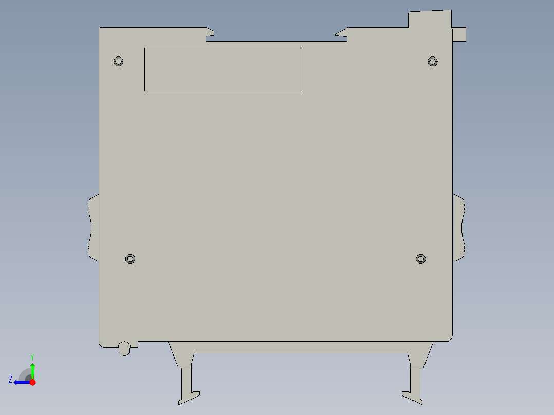 基恩士KV-H40S_kc图纸模型右视图