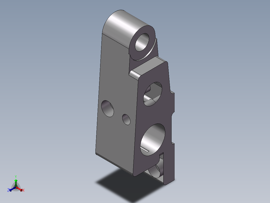 后托架UG模型三维UG+CAD图纸+说明书