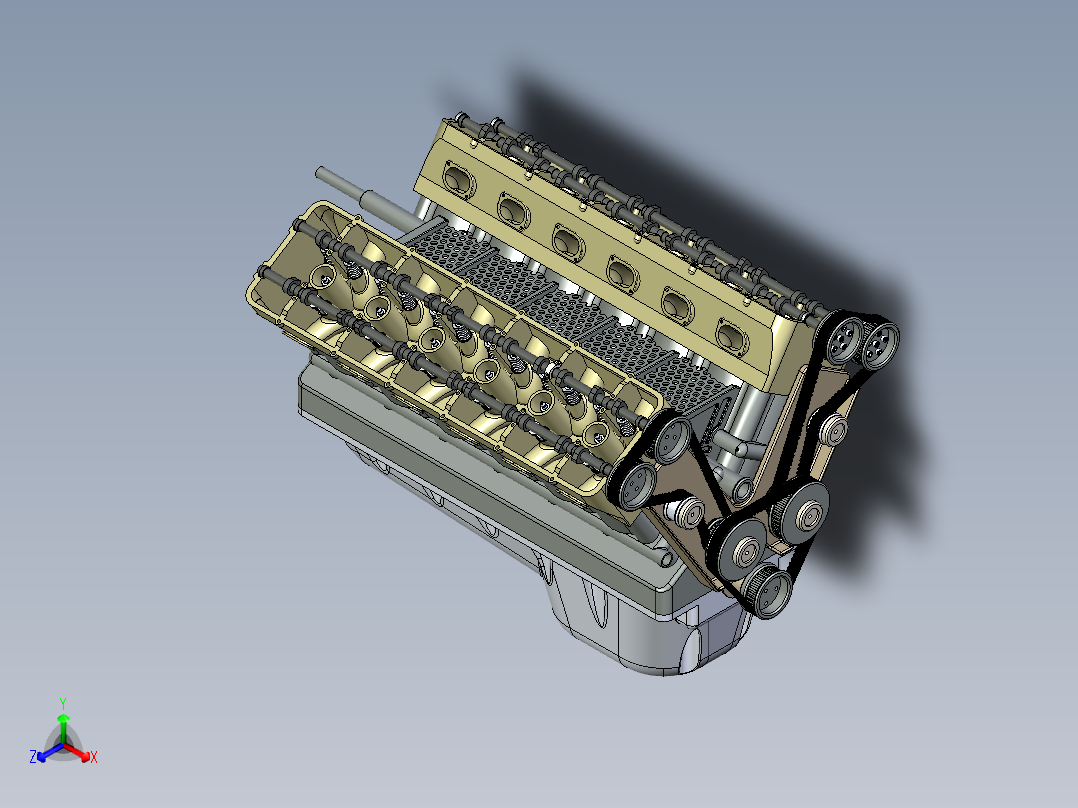 v12汽车<span style='color: red'>发动机</span>