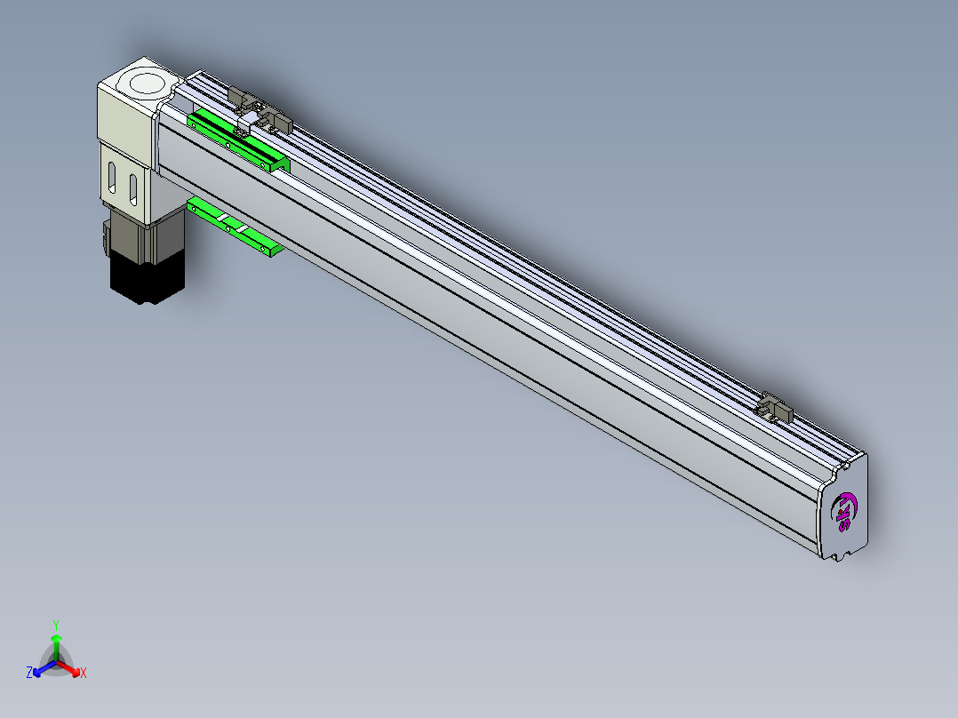 同步带滑台-半封闭B10-L90-S650-L-P40-D3