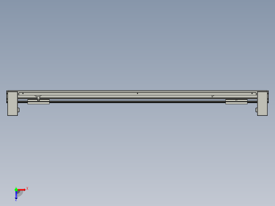 威洛博双电机滑台-VBF14S2-L50-S1100-BU-P40-C6俯视图