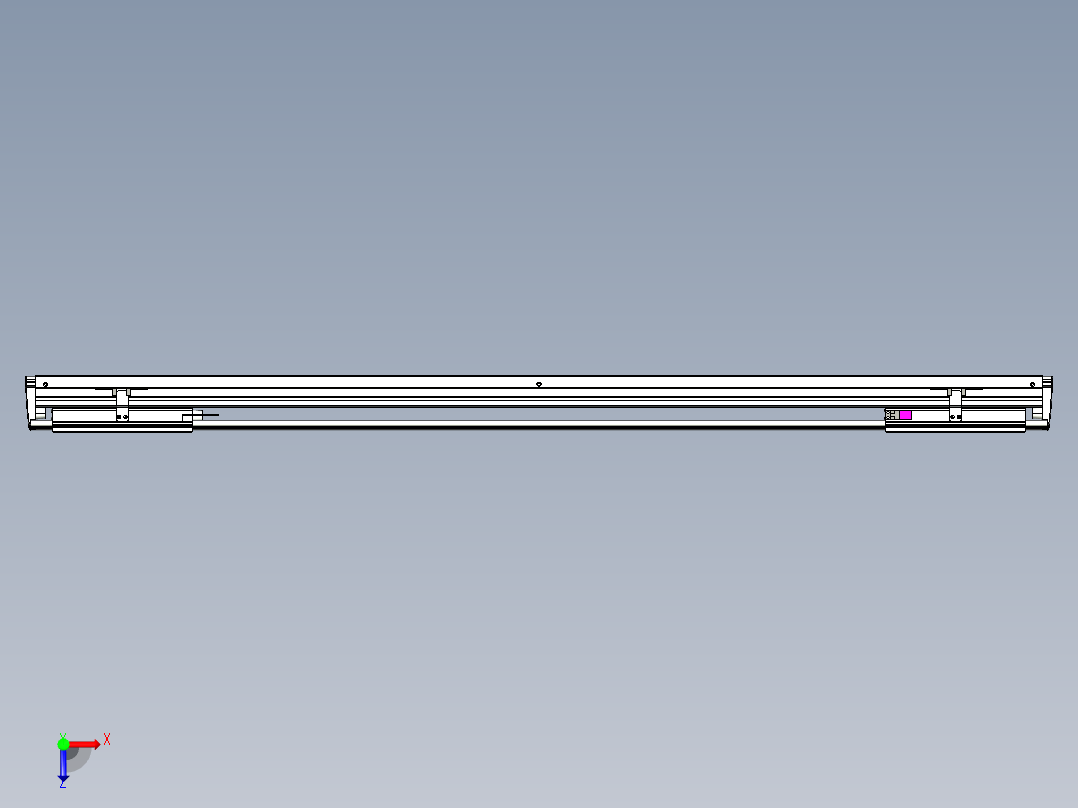 威洛博VL系列直线电机模组-2VL14S3-S1000俯视图