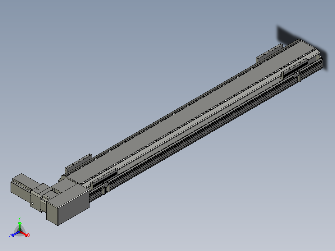 直线模组LHB17-L40-S1150-BR设计图纸