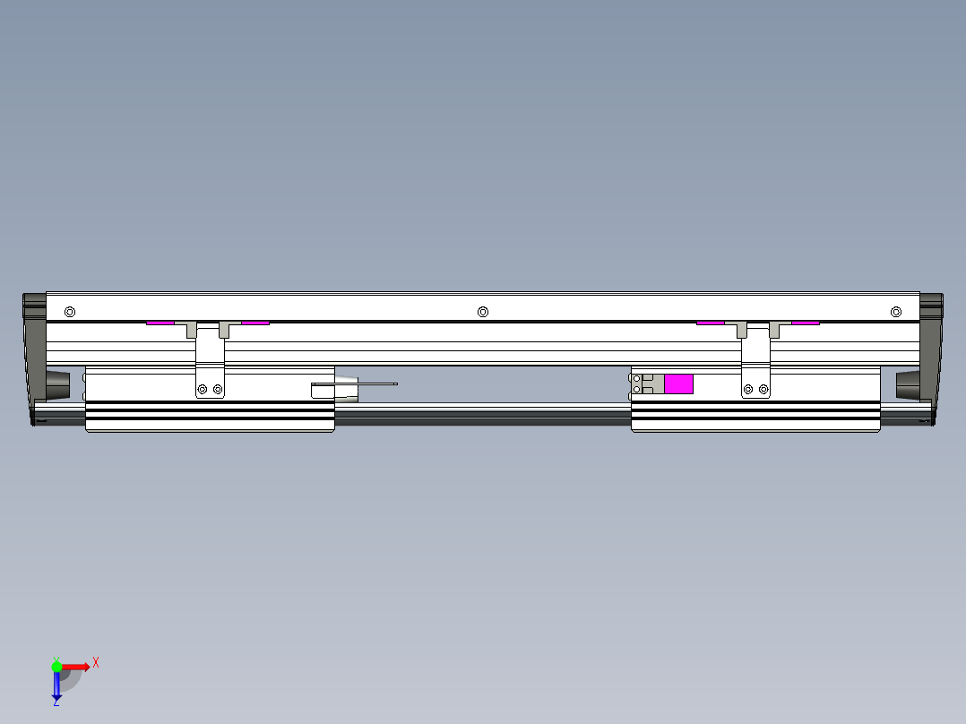 威洛博VL系列直线电机模组-2VL17E2-S150俯视图