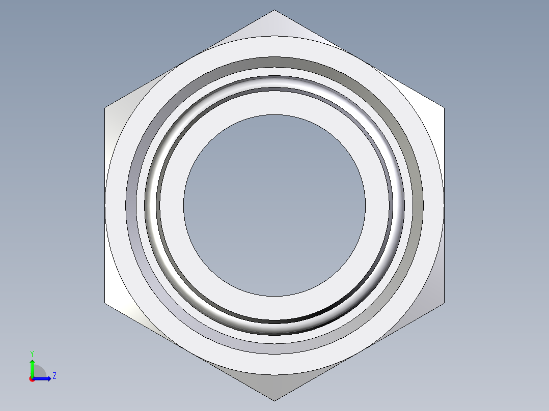 卡套式工业通用硬管接头EO_Distance_piece_adapter_DA28L71左视图