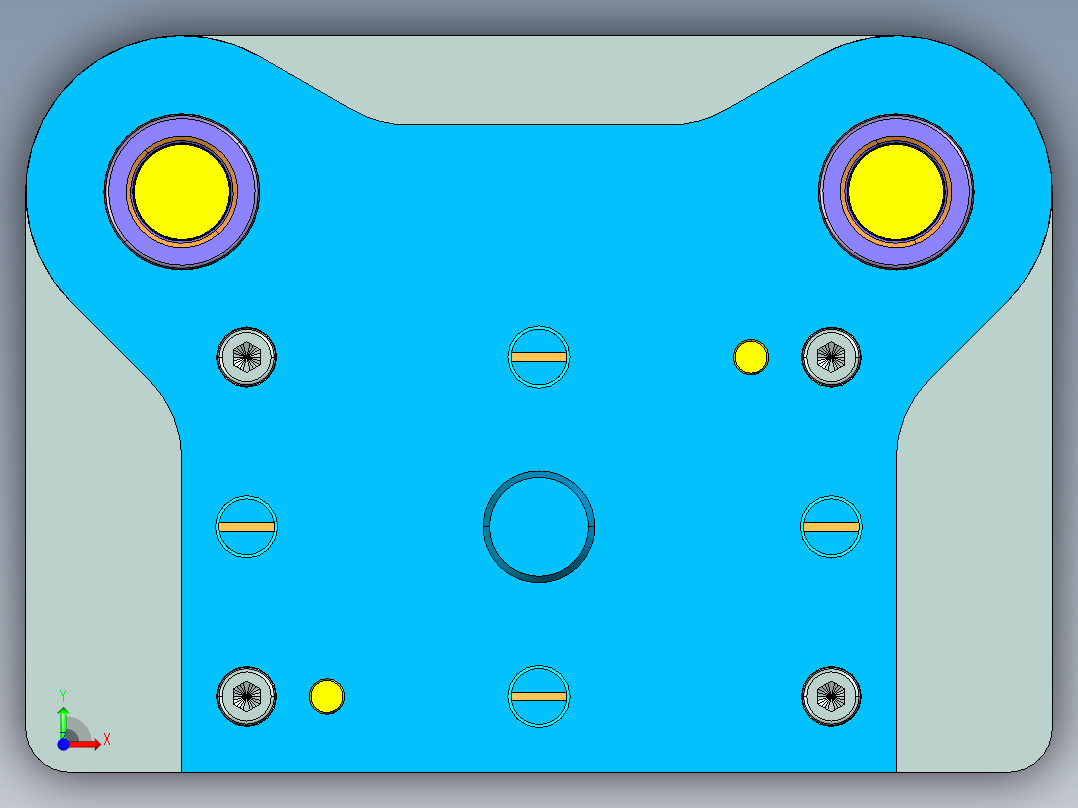 JX685-U型 U形 弯曲件的冲压模具设计【三维proe】前视图