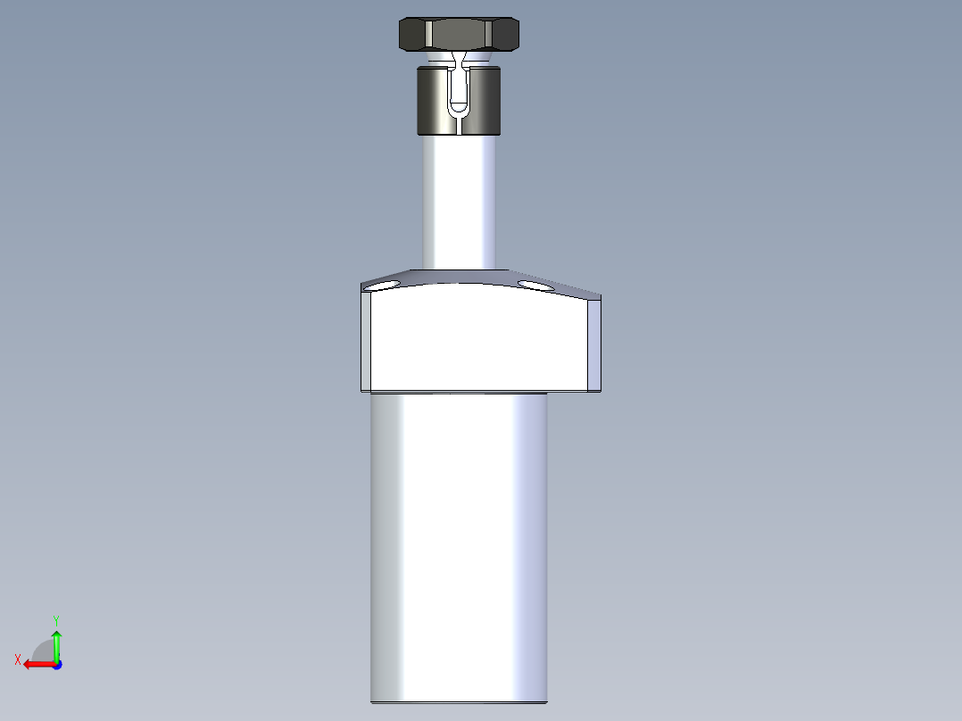 KOSMEKLHA0360-SL-Q20_R01多系列多零件图纸模型后视图