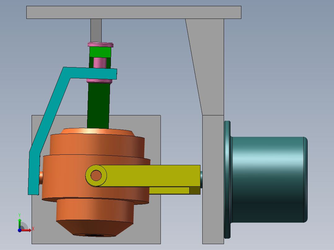 调节摄像头前视图