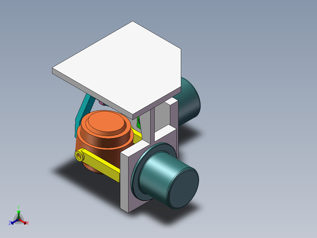 调节摄像头正等轴测图